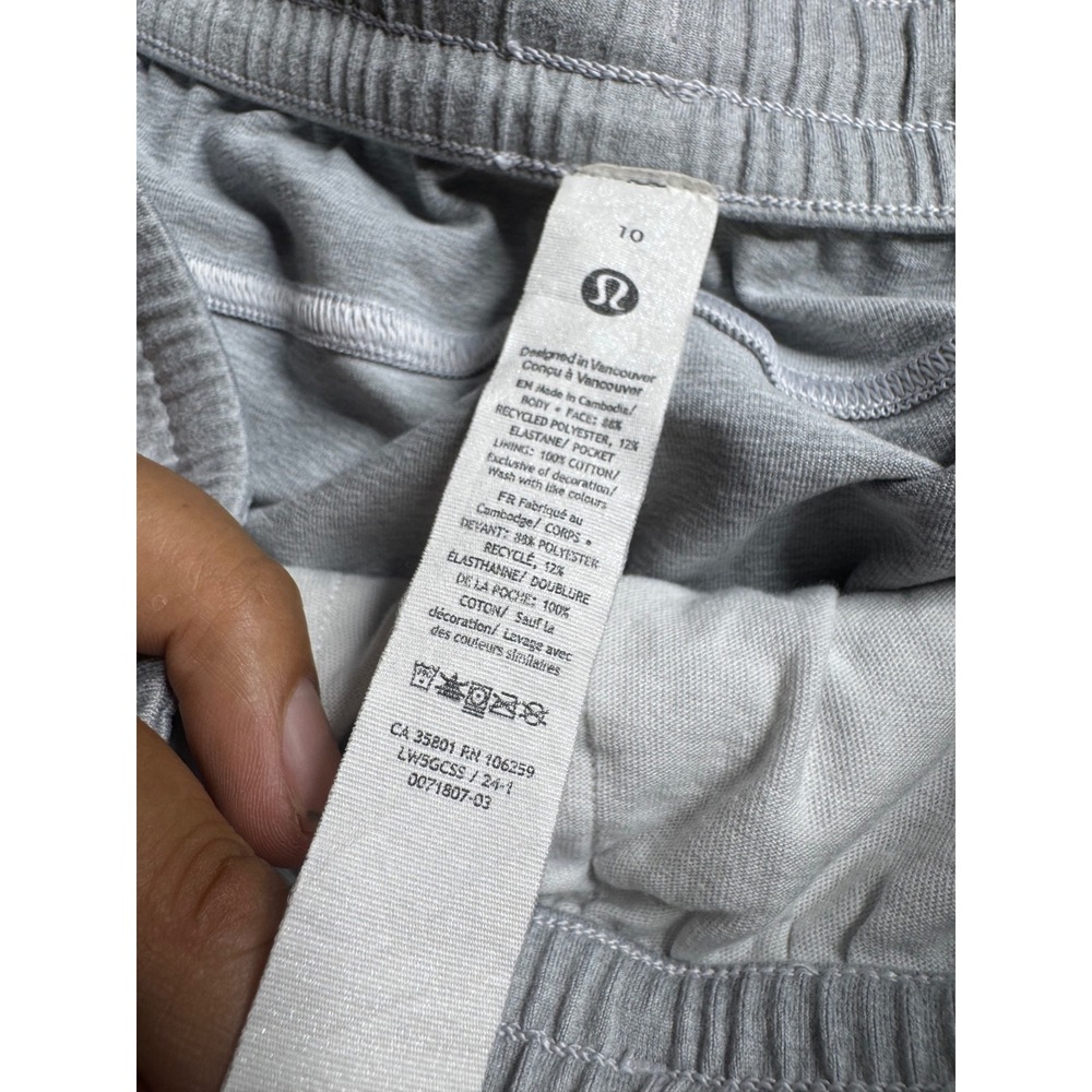 Lululemon Ready to Rulu High-Rise Jogger‎ 28" Heathered Light Grey Size 10 - Picture 8 of 9